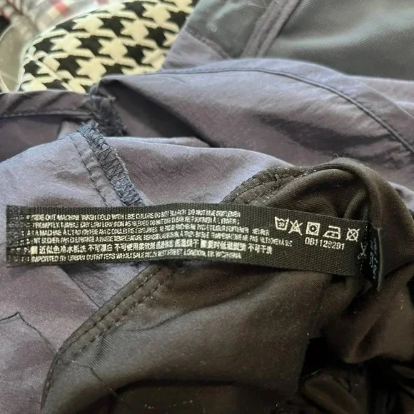 FREE PEOPLE THE WAY HOME SHORTS BLUE MEDIUM HIGH WAISTED NYLON SMOCKED WAISTBAND - Picture 8 of 8